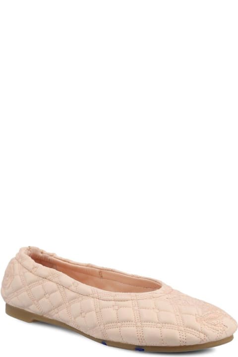 أحذية مسطحة لـ السيدات Burberry Sadler Quilted Ballerina Shoes