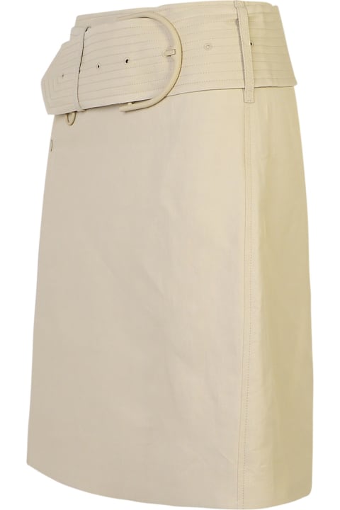Sale for Women Burberry 'burberry' 'midi' Beige Miniskirt