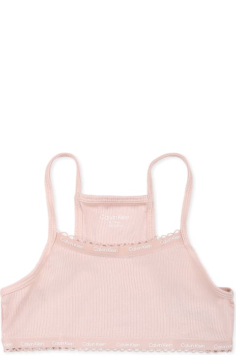 Calvin Klein لـ Kids Calvin Klein Pink Underwear Set For Girl With Logo