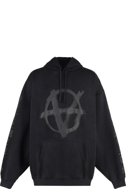 Fleeces & Tracksuits for Men VETEMENTS Reverse Anarchy Cotton Hoodie