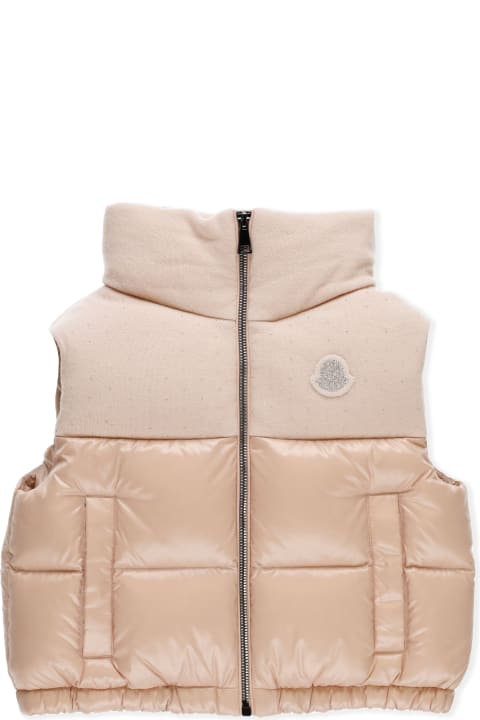 Piumino bambina Moncler Badyfur Nero