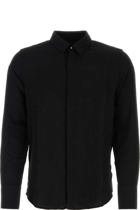 Ami Alexandre Mattiussi for Men Ami Alexandre Mattiussi Black Wool And Viscose Shirt