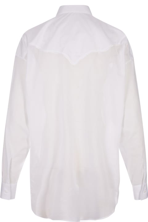 Ermanno Scervino Topwear for Women Ermanno Scervino White Oversize Shirt