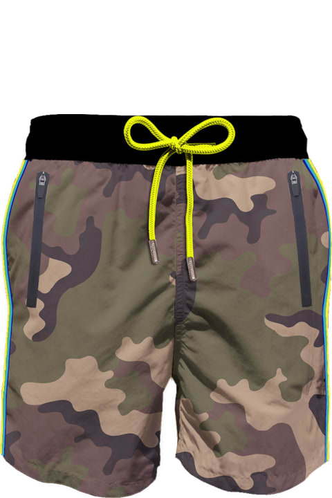 Homeware MC2 Saint Barth Light Fabric Man Swim Shorts With Zipped Pockets