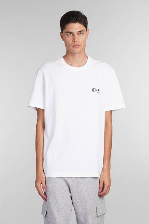 Golden Goose Topwear for Men Golden Goose T-shirt In White Cotton