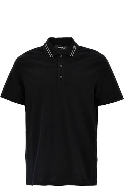 Homeware Versace 'medusa Embroidery' Polo Shirt