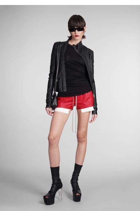 Fashion for Women Rick Owens Gary Jkt Leather Jacket In Black Leather