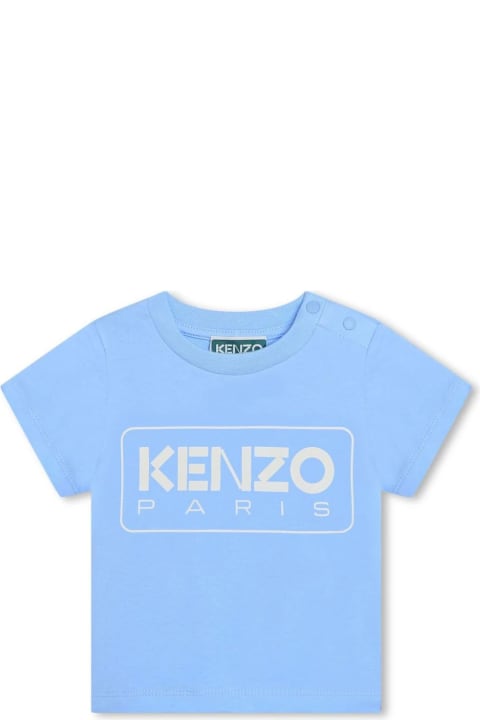 Kenzo Kids Kids Kenzo Kids Kenzo Kids T-shirts And Polos Clear Blue