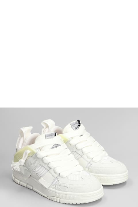 Axel Arigato for Men Axel Arigato Area Patchwork Sneakers In White Suede And Leather