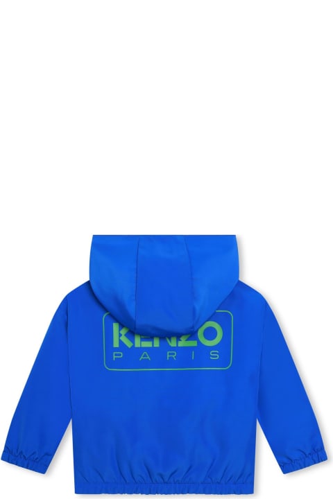 Topwear for Baby Boys Kenzo Kids Giacca A Vento Reversibile