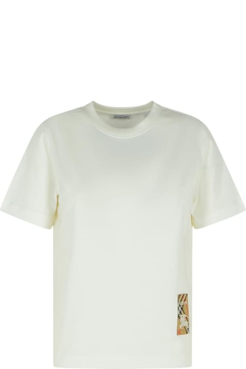 Homeware Burberry White Cotton T-shirt