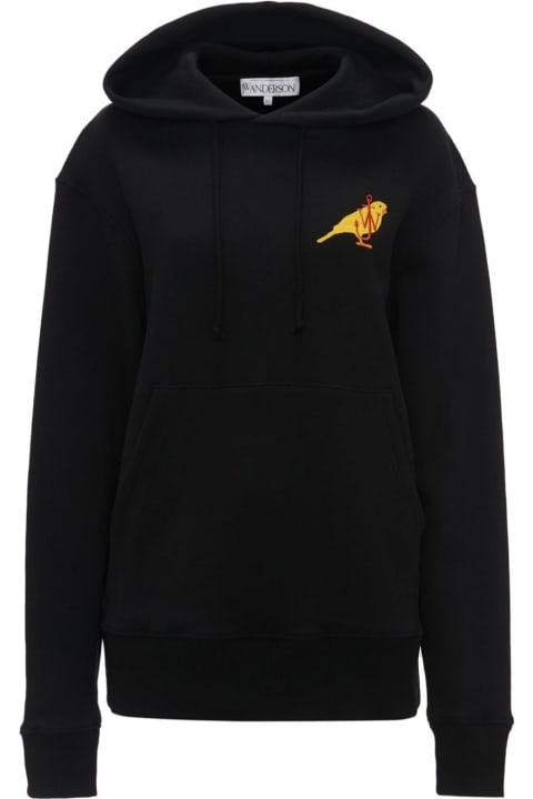 J.W. Anderson Fleeces & Tracksuits for Women J.W. Anderson Canary Embrodery Logo Sweat
