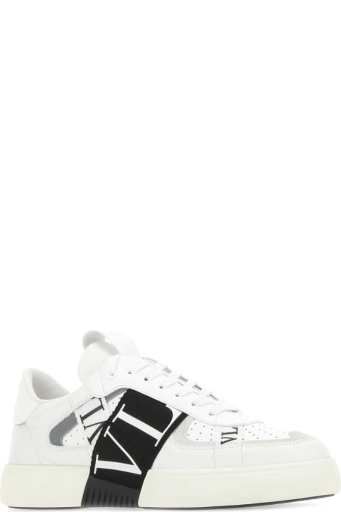 Valentino Garavani Shoes for Men Valentino Garavani White Leather Vl7n Sneakers