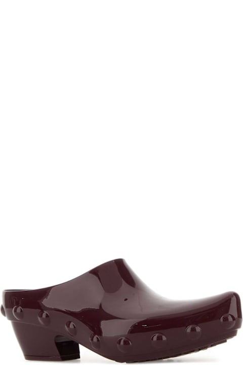 Bottega Veneta Aubergine Rubber Gondola Mules