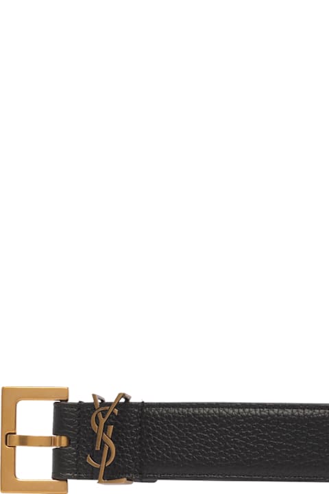 Saint Laurent Cassandre Belt With Square Buckle