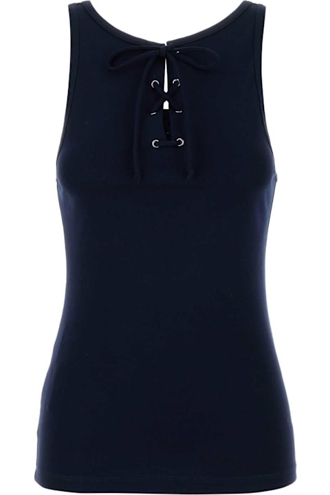 Fashion for Women Prada Navy Blue Cotton Tank Top