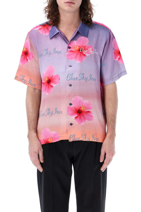 Blue Sky Inn Clothing for Men Blue Sky Inn Sunset Lotus Bowling Shirt