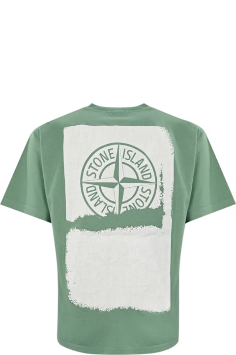 Stone Island Men Stone Island T-shirt With Logo Print