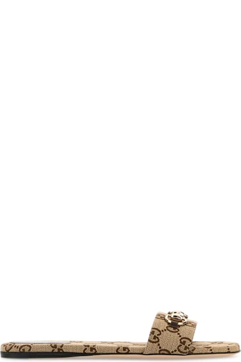 Gucci Gg Fabric Slippers