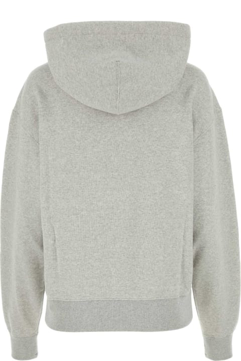 Jil Sander Fleeces & Tracksuits for Women Jil Sander Light Grey Cotton Oversize Sweatshirt