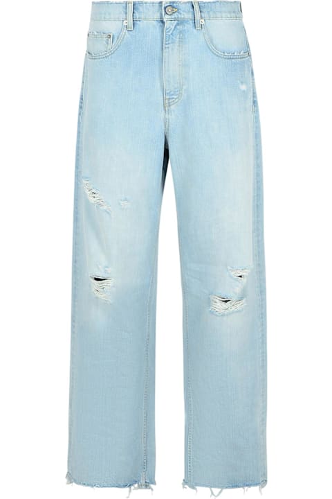 Golden Goose for Men Golden Goose Light Blue Denim Jeans