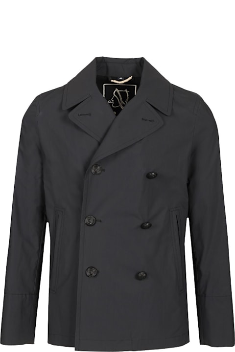 Sealup Coats & Jackets for Men Sealup Unaone - Iconic Double Breasted Short Peacot Regular Fit
