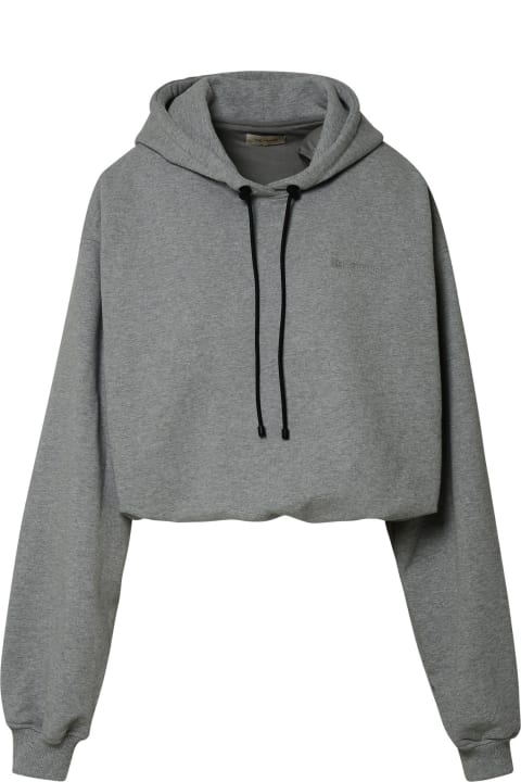 The Mannei Fleeces & Tracksuits for Women The Mannei Gray Cotton Sweatshirt