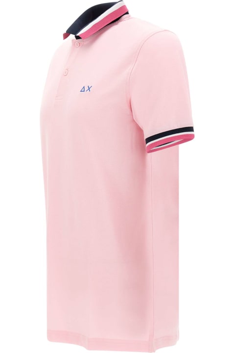 Fashion for Women Sun 68 'collar Multistripes' Cotton Polo Shirt