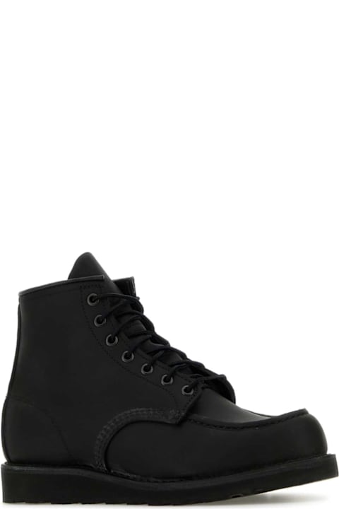 Red Wing Shoes for Men Red Wing Black Leather Lace-up Shoes