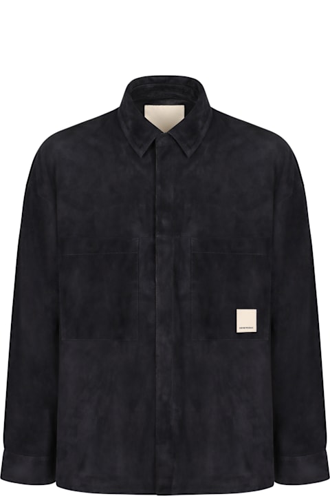 Emporio Armani for Kids Emporio Armani Leather Overshirt