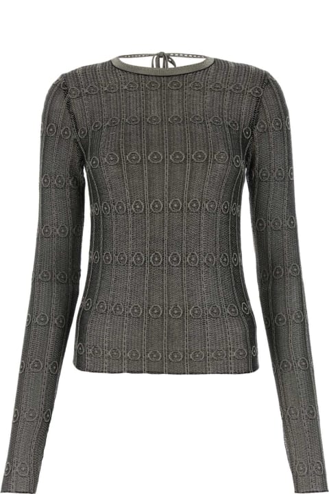 The Attico Sweaters for Women The Attico Embroidered Mesh Top