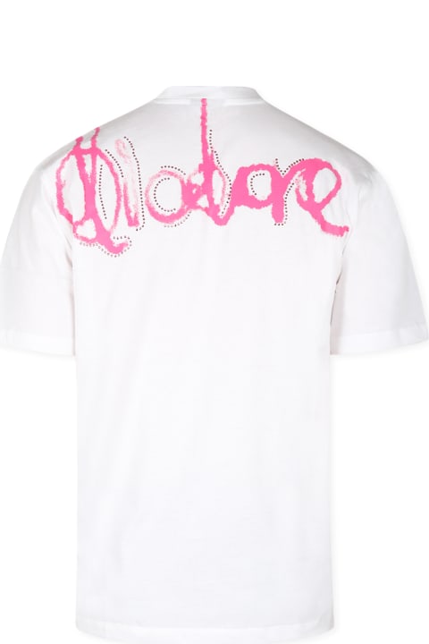 Homeware Diadora Black T-shirt For Girl With Logo