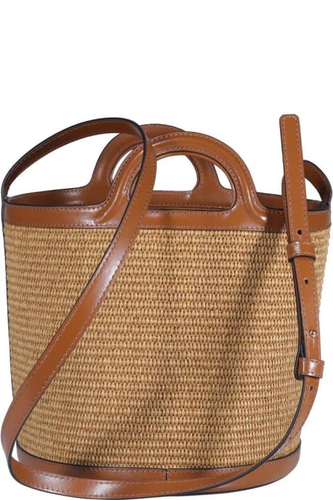 ウィメンズ新着アイテム Marni Logo Embroidered Bucket Bag