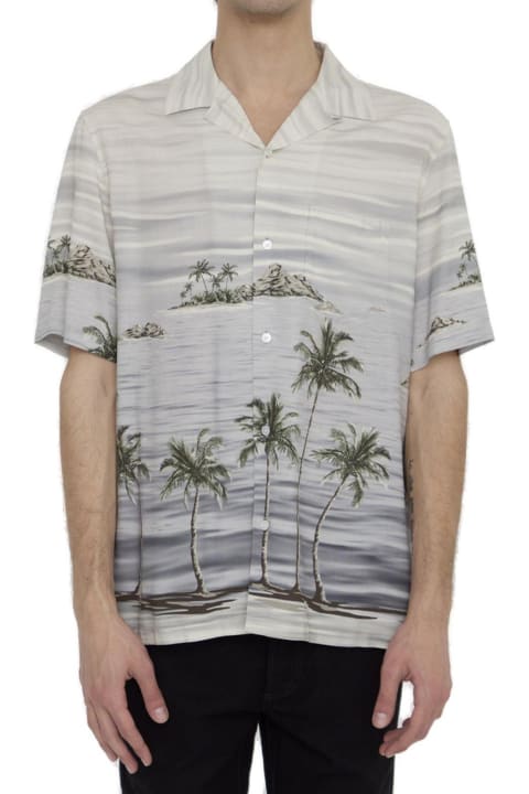 Celine Shirts for Men Celine Hawaiian Buttoned Short-sleeved Shirt