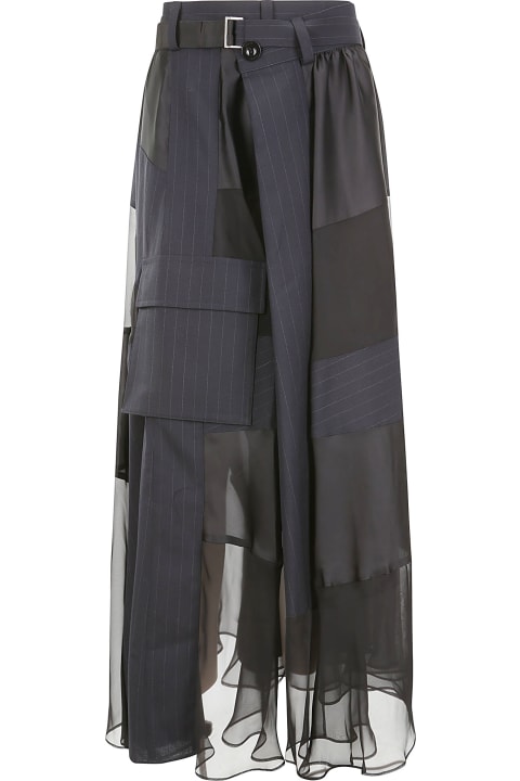 Fashion for Women Sacai Chalk Stripe Skirt