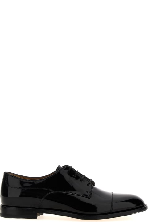 Gucci أحذية اللوفرز والبوت لـ القسم الرجالي Gucci Patent Leather Lace-up Shoes