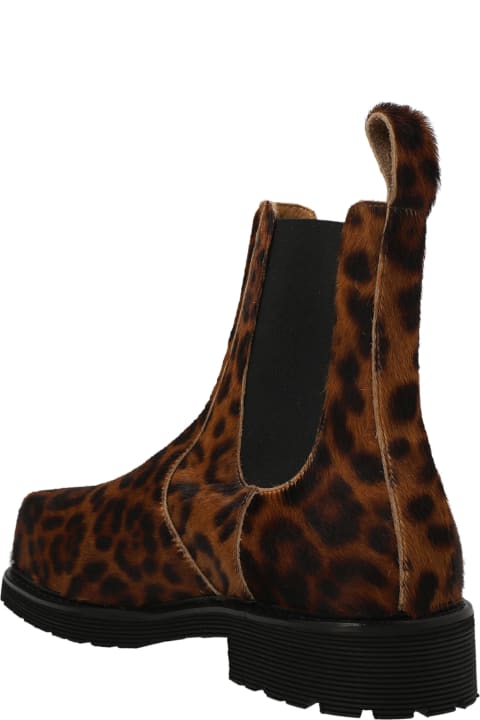 'leopard Punk  Ankle Boots