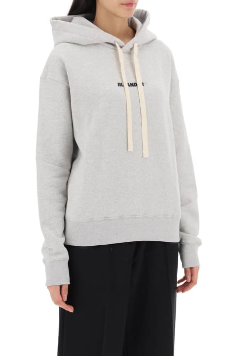 Jil Sander for Women Jil Sander Light Grey Cotton Oversize Sweatshirt