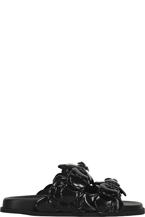 Homeware Valentino Garavani Elegant Black Mules With Braided Details