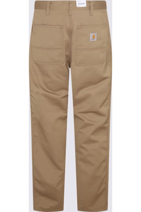 Carhartt Pants for Men Carhartt Beige Cotton Pants