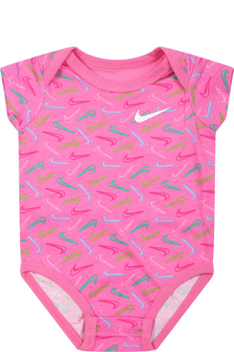 Nike Bottoms for Baby Girls Nike Multicolor Suit For Baby Girl With Swoosh