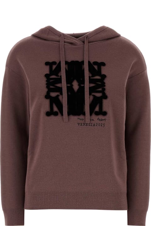 Homeware Max Mara Plum Wool Sfinge Sweatshirt