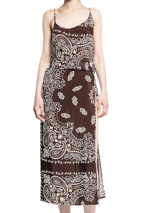 Fashion for Women The Attico Bandana Printed Open-back Midi Dress