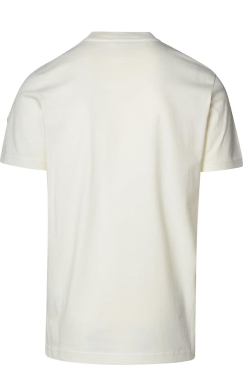 Moncler Topwear for Men Moncler Logo Flocked Crewneck T-shirt