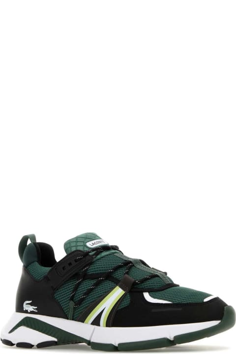 Lacoste أحذية لـ القسم الرجالي Lacoste Bottle Green Fabric L003 Sneakers