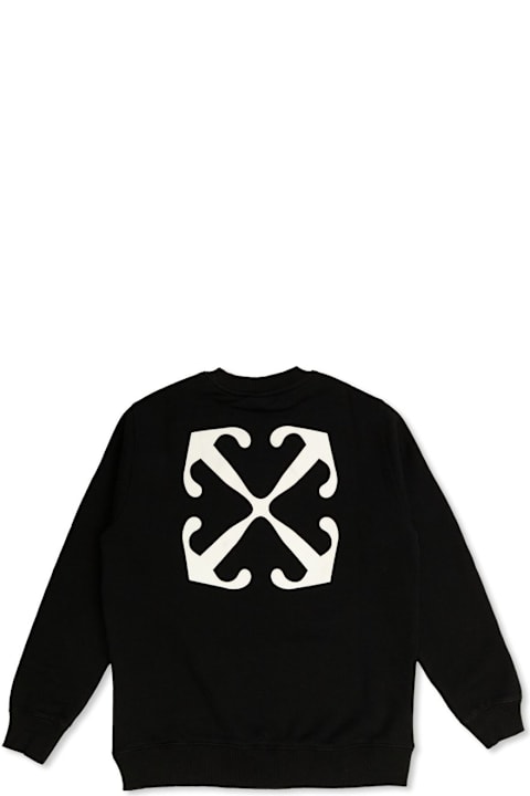 Off-White Sweaters & Sweatshirts for Boys Off-White Off Stamp Crewneck Sweatshirt