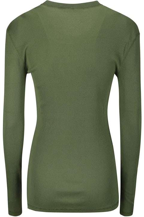 Sweaters for Women Lemaire Long Sleeved Crewneck T-shirt