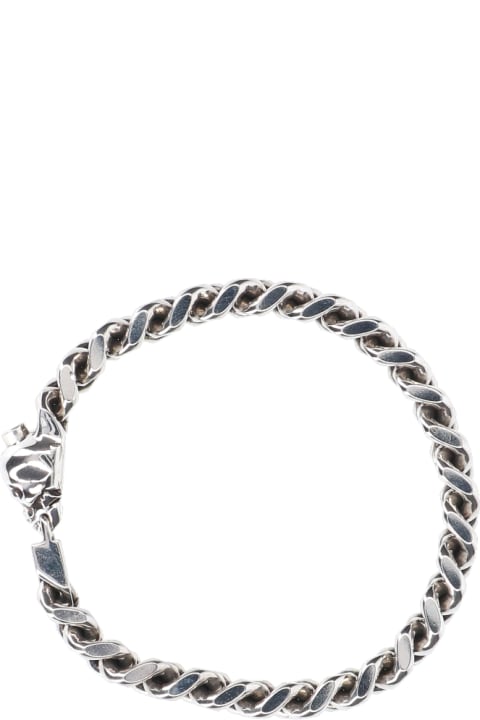 ウィメンズ Alexander McQueenのブレスレット Alexander McQueen Skull Chain Bracelet