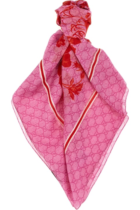 Gucci لـ Women Gucci 'gg Floreale' Shawl