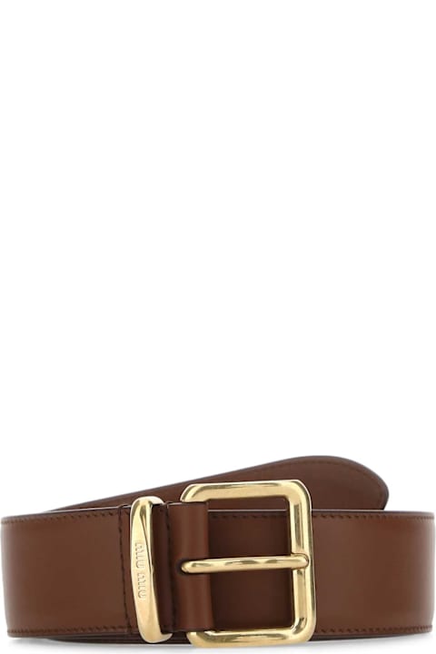 Miu Miu Brown Leather Belt